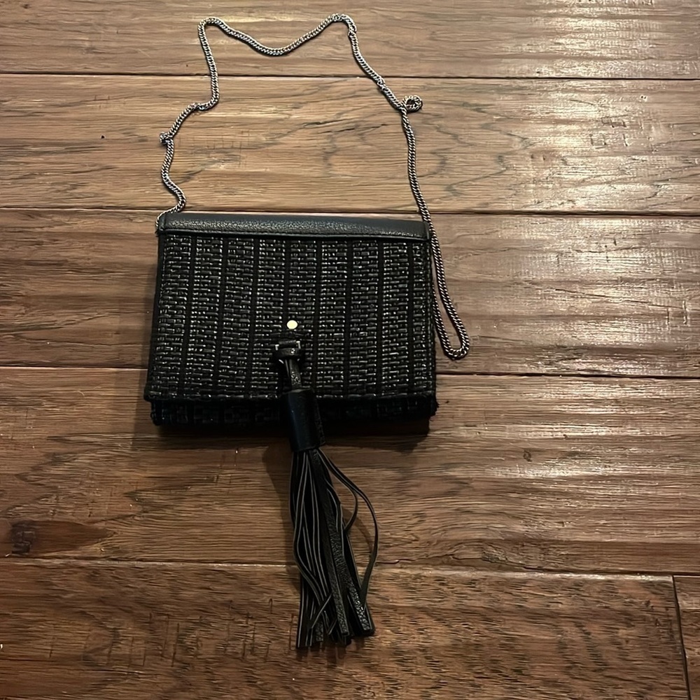 The Limited Basket Weave Mini Purse